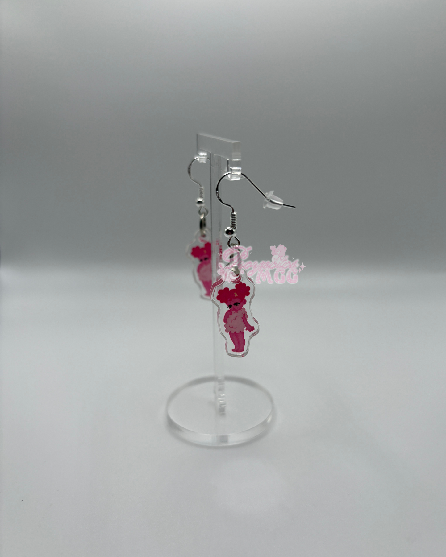 Pink SadGirl Acrylic Earrings