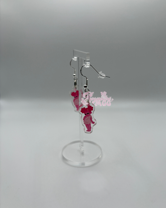 Pink SadGirl Acrylic Earrings