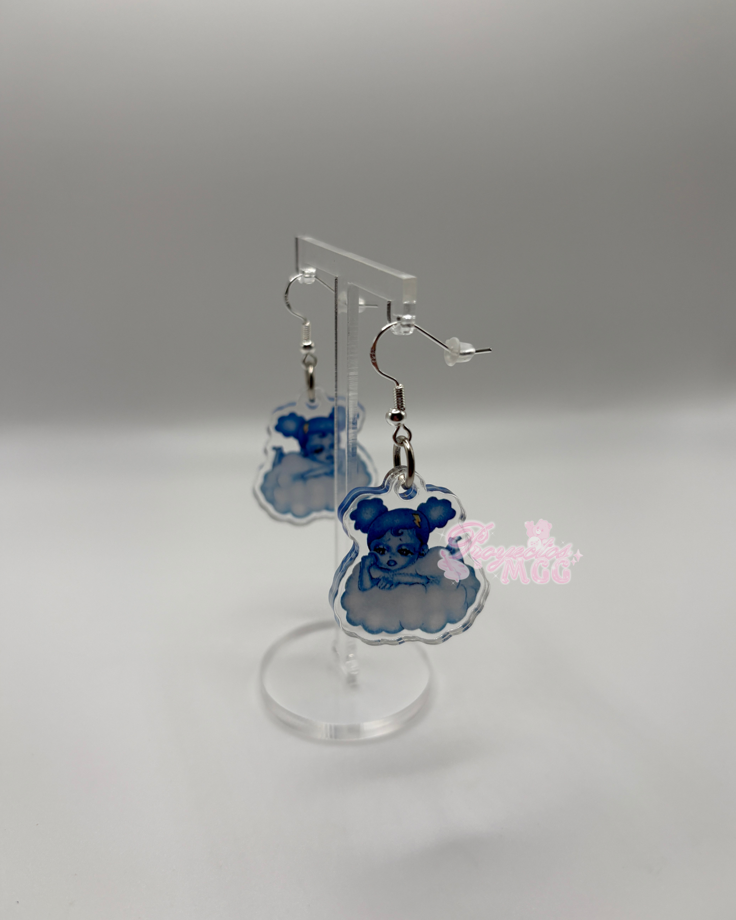 SadGirl Cloud Acrylic Earrings