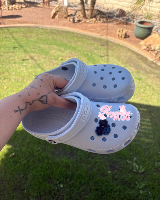 SadGirl Face Croc Charm