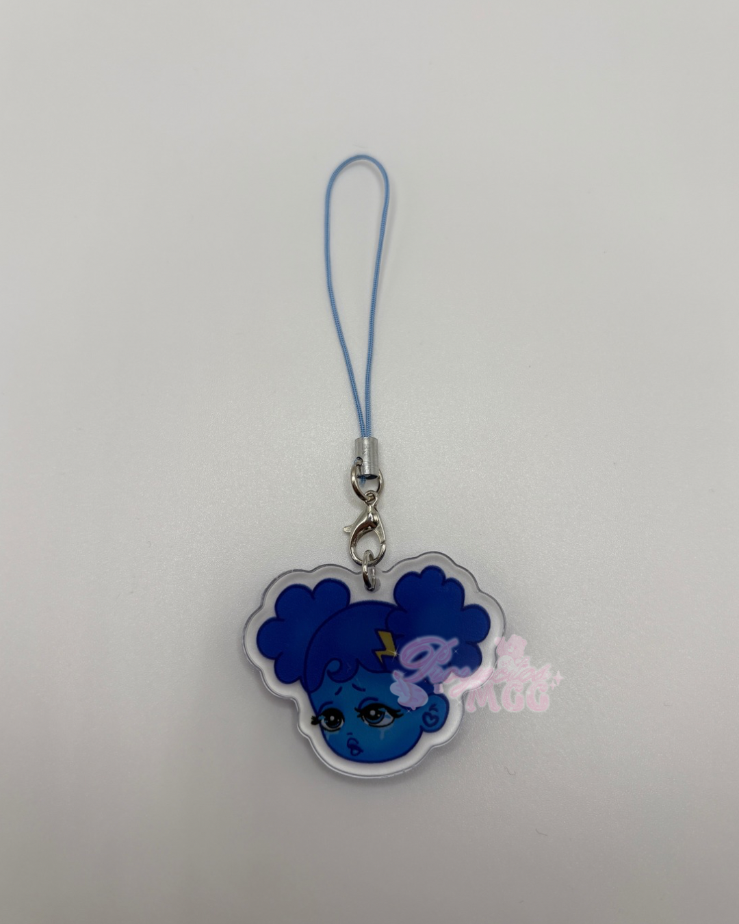 SadGirl Face Acrylic Phone Charm