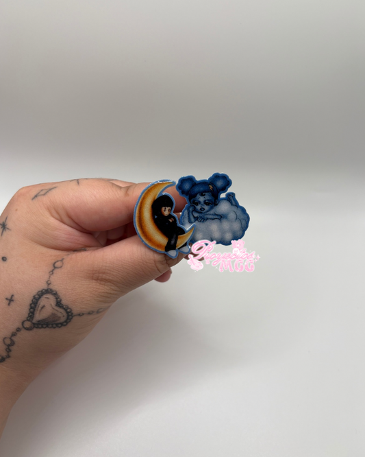 SadBoy Luna & SadGirl Cloud Croc Charms Pair