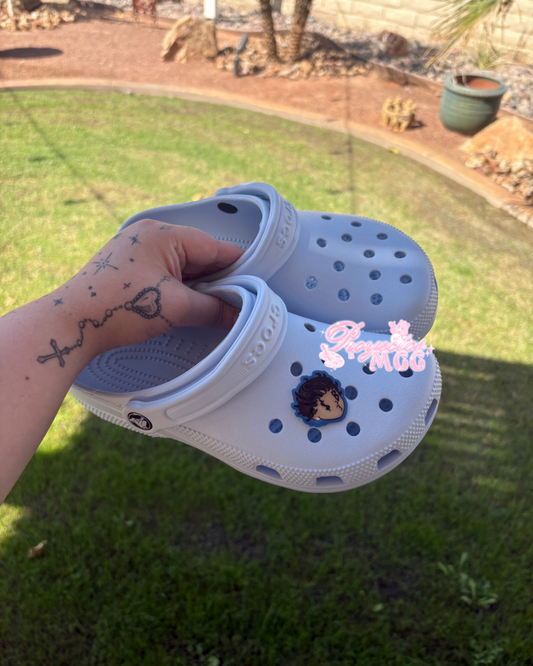 SadBoy Face Croc Charm
