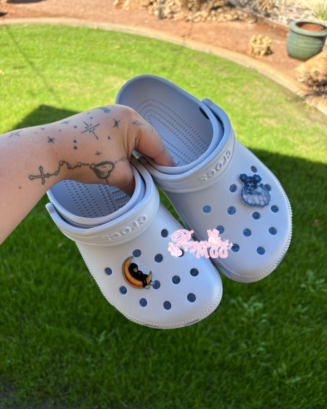 SadBoy Luna & SadGirl Cloud Croc Charms Pair