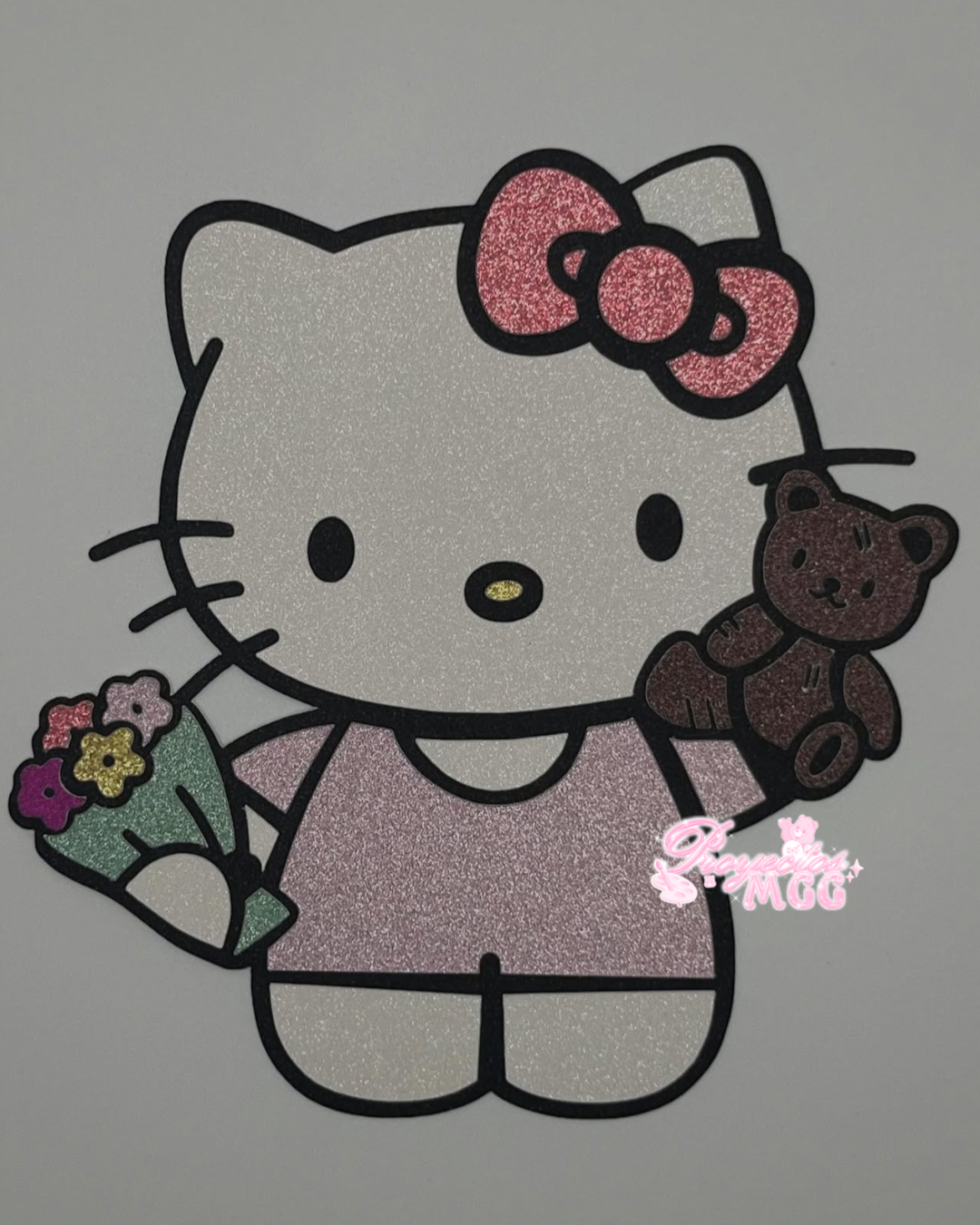 HK Flower & Bear Bouquet Topper