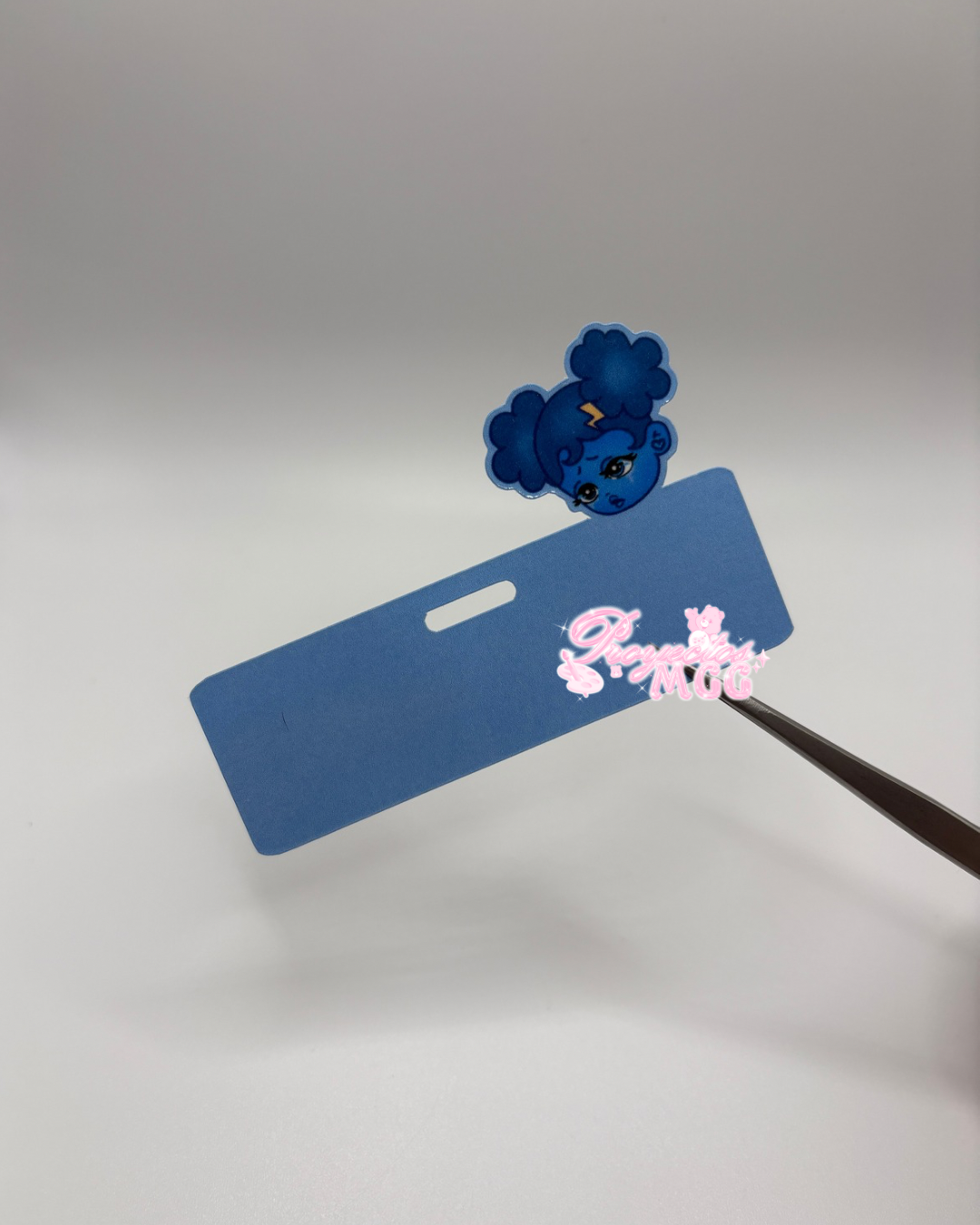 SadGirl Face Horizontal ID Badge Topper