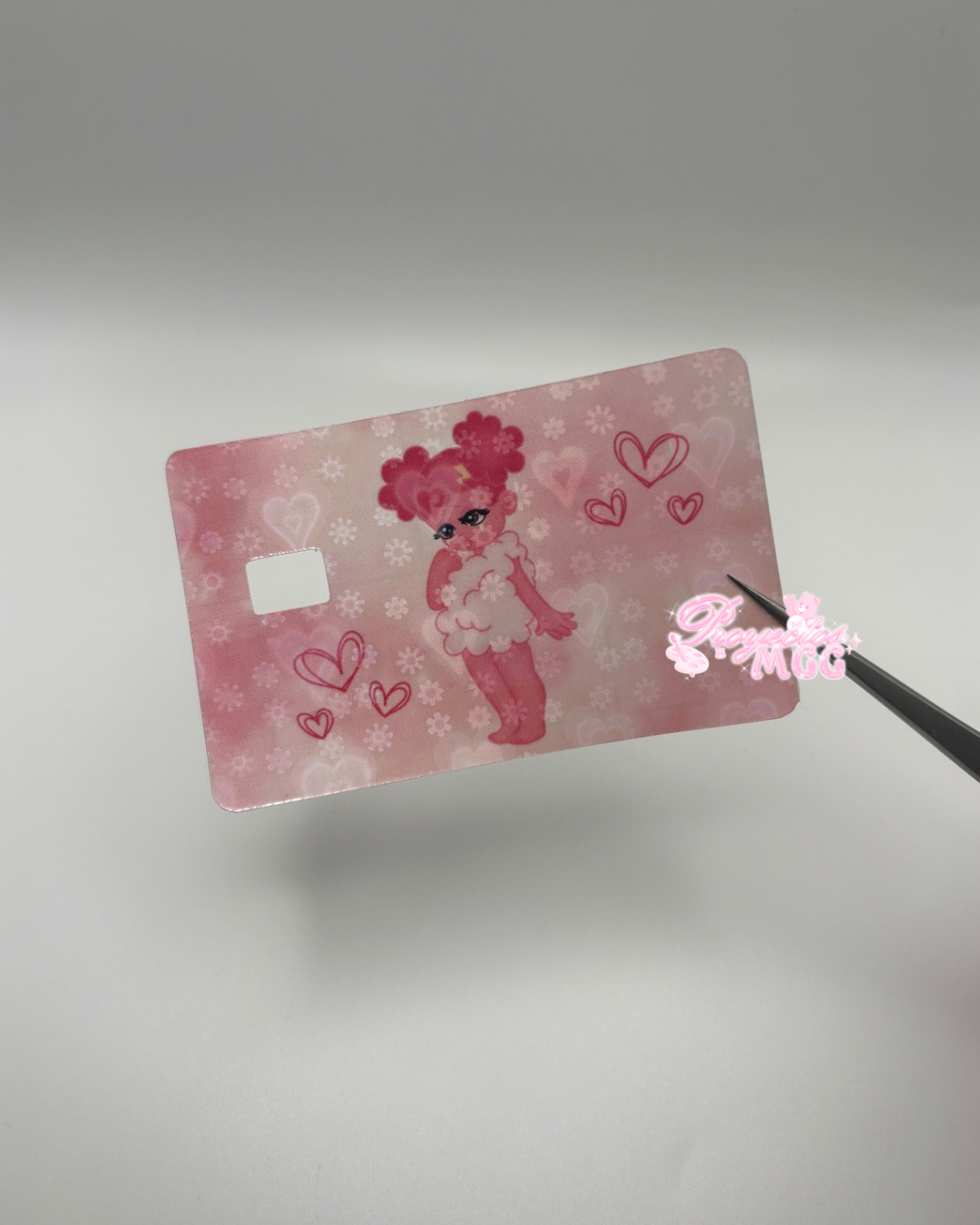 Pink SadGirl Holo Card Decal