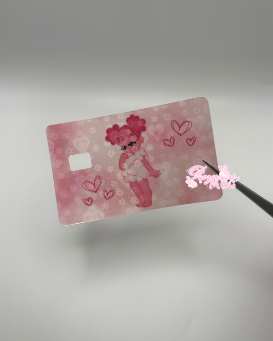 Pink SadGirl Holo Card Decal