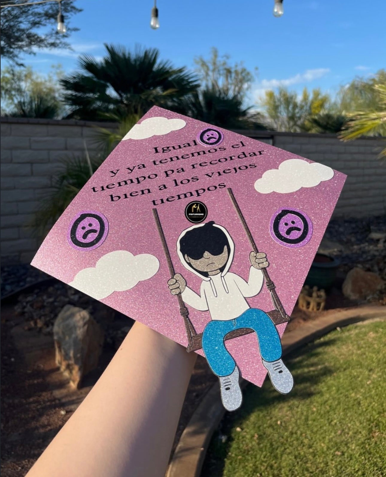 Junior H Pink SB4L Grad Cap