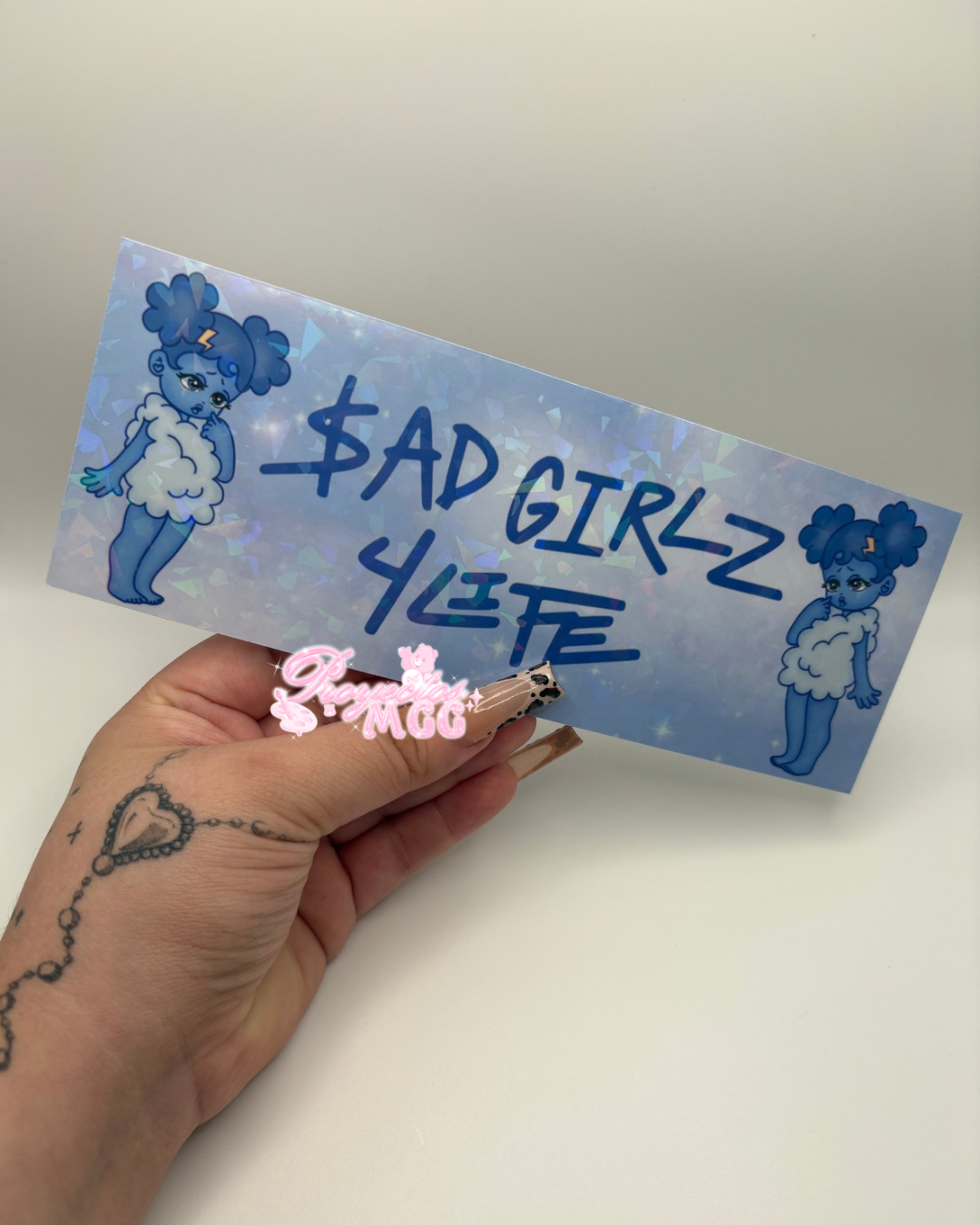 SadGirl 4 Life Holo Car Bumper Decal