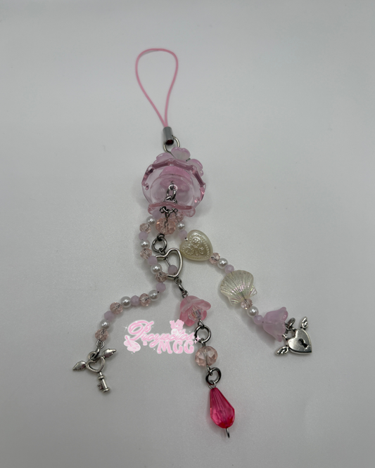 Jellyfish Pink Phone Charm