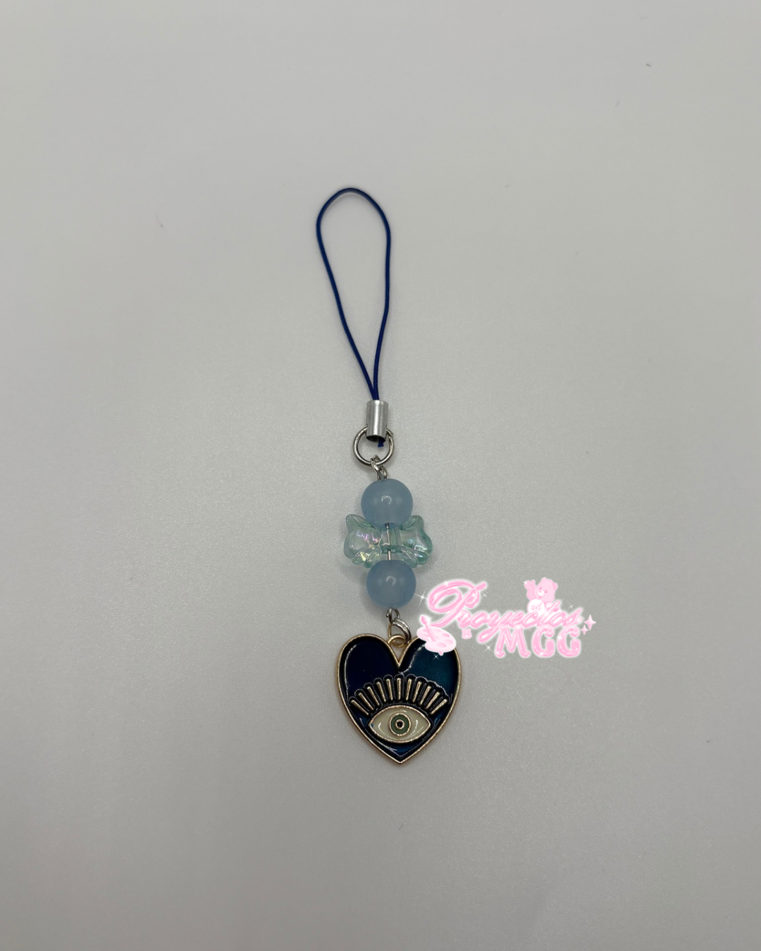 Blue Evil Eye Phone Charm