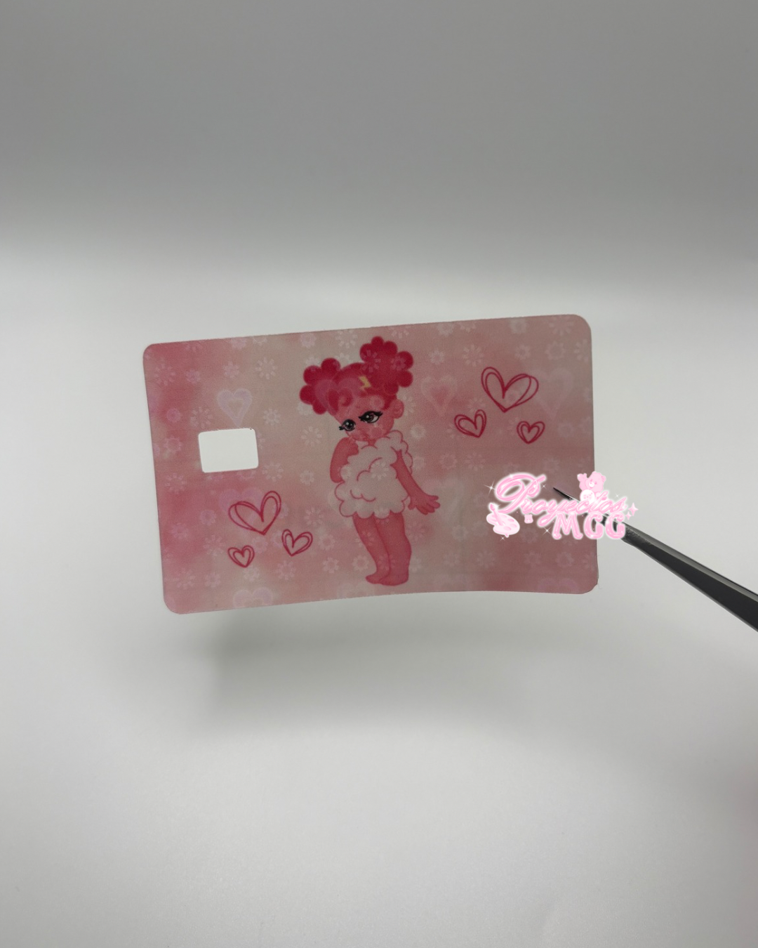 Pink SadGirl Holo Card Decal