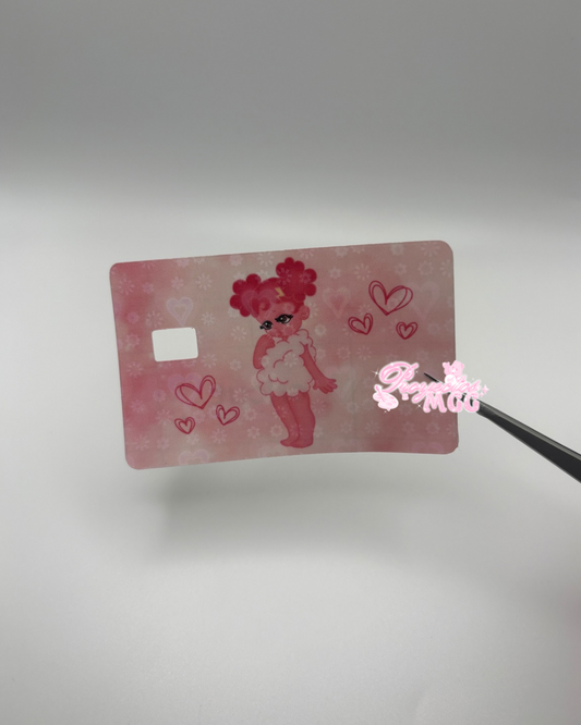 Pink SadGirl Holo Card Decal