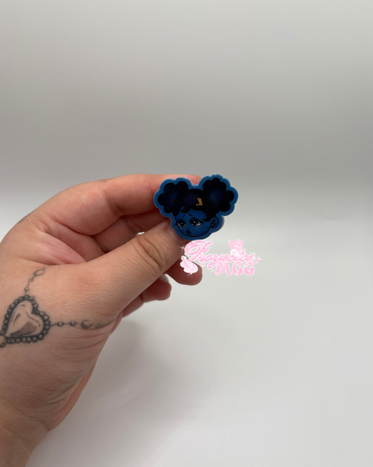 SadGirl Face Croc Charm