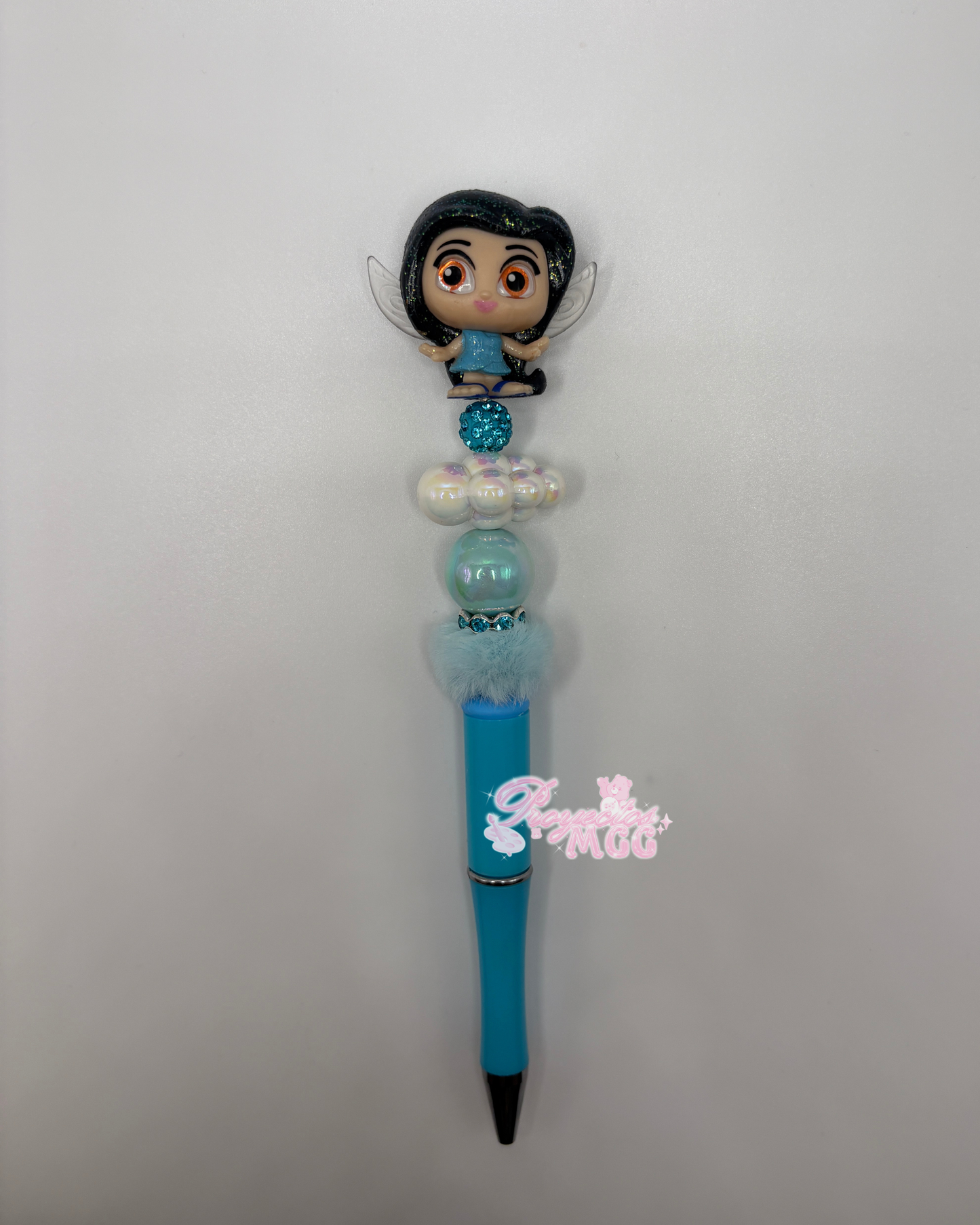 Silver Fairy Beaded Pen