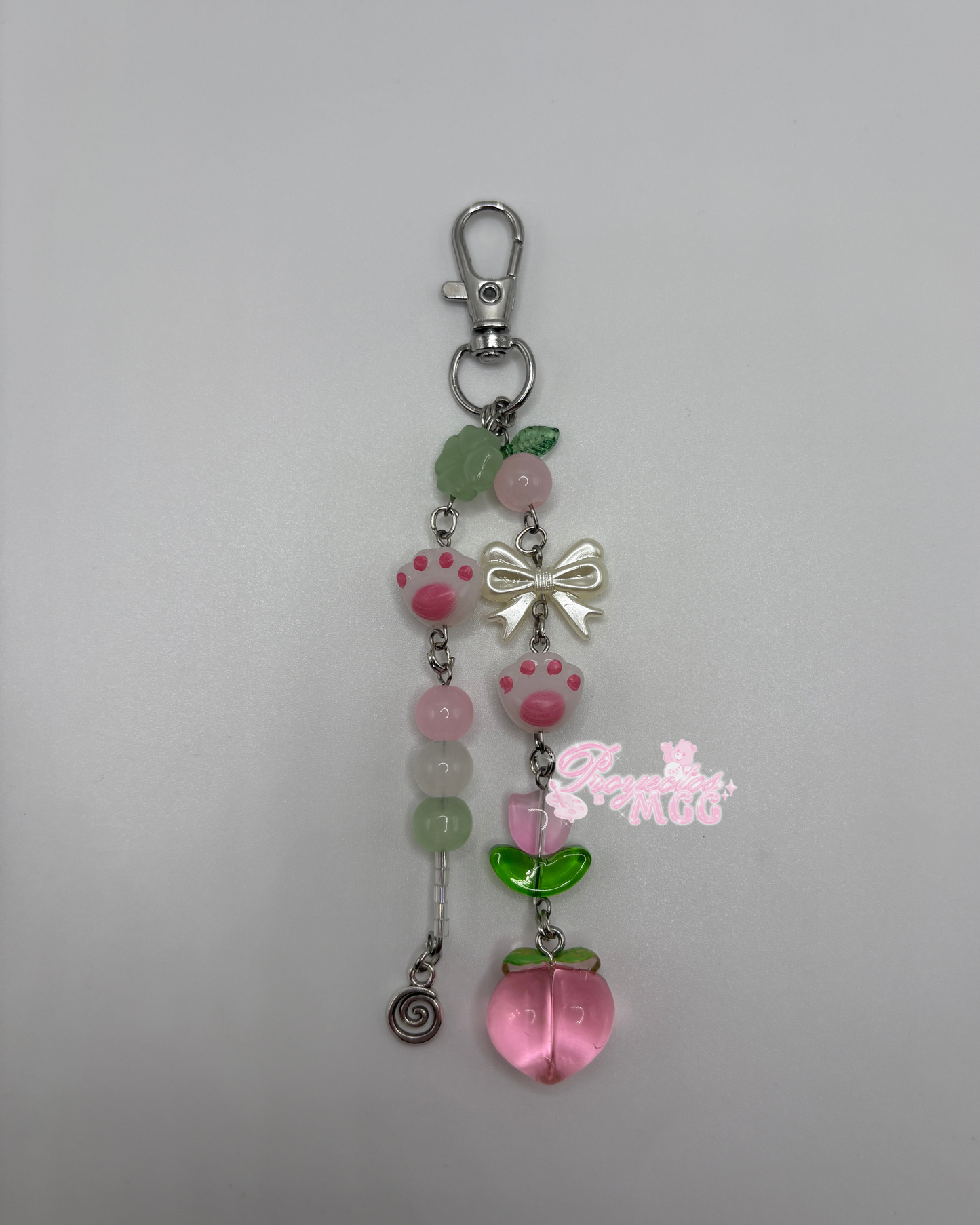 Pink Dando & Peach Keychain