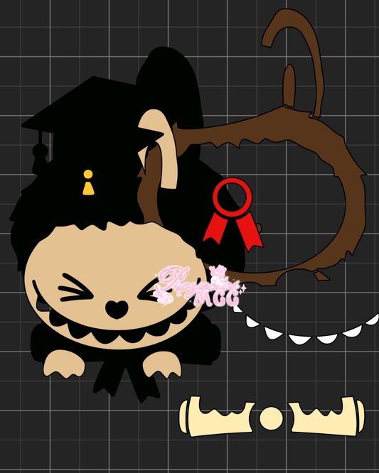 Bubu Wink Face Diploma SVG Digital File