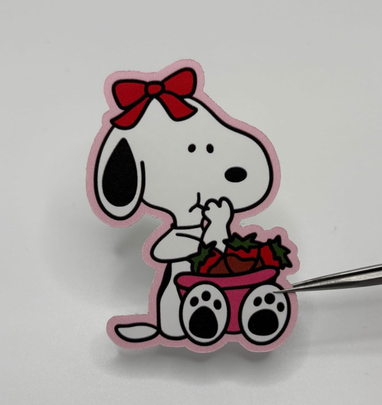 Snoop w/ Strawberry Matte Sticker