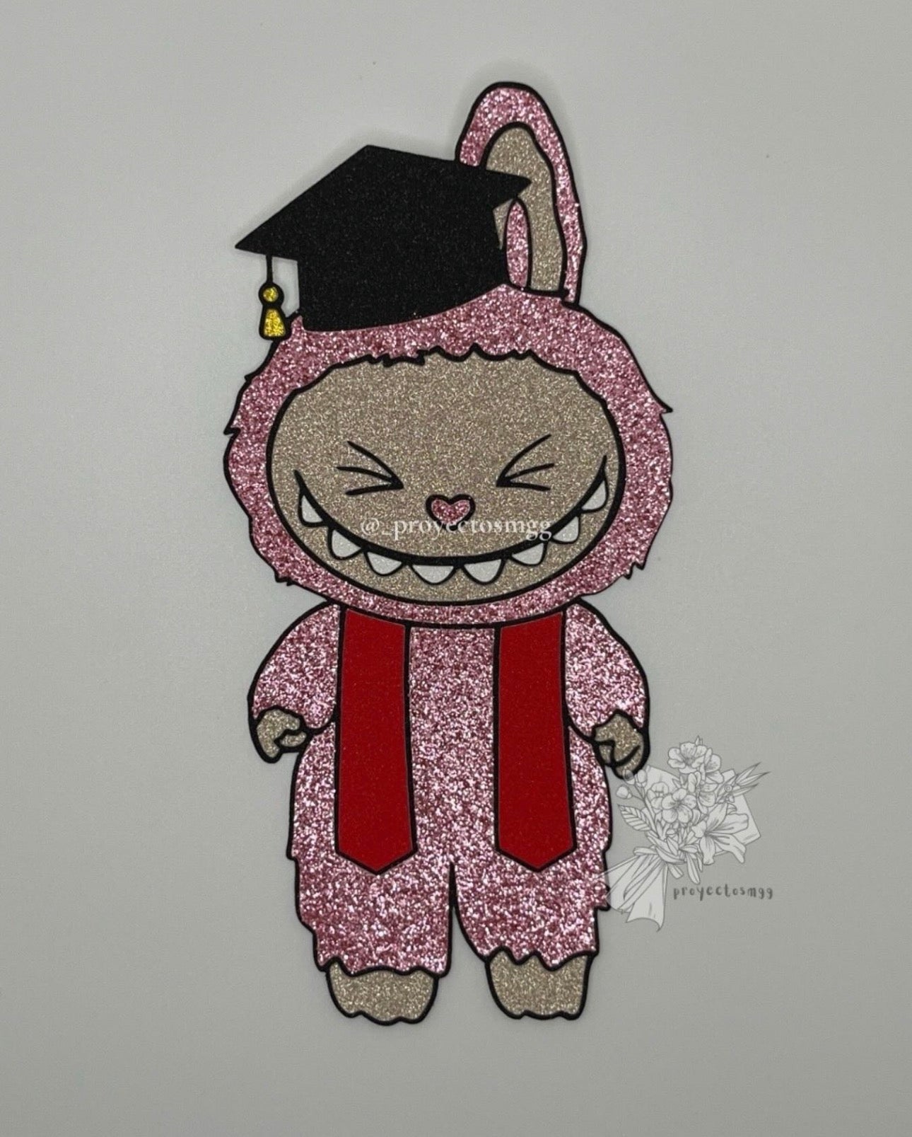 Pink Bubu Grad Bouquet Topper