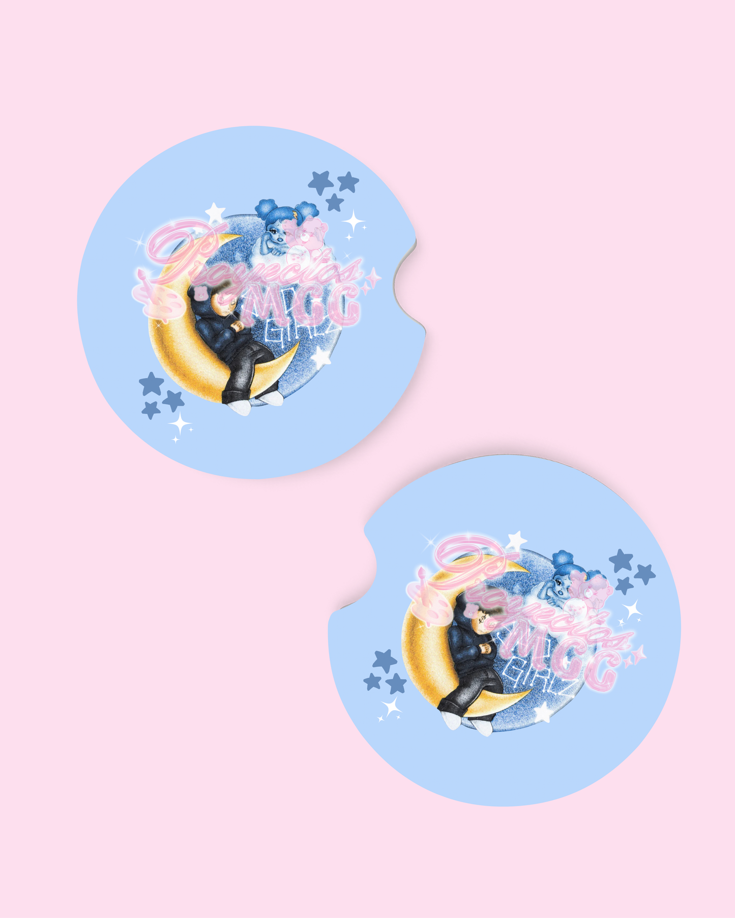 SadGirl Luna Car Coasters
