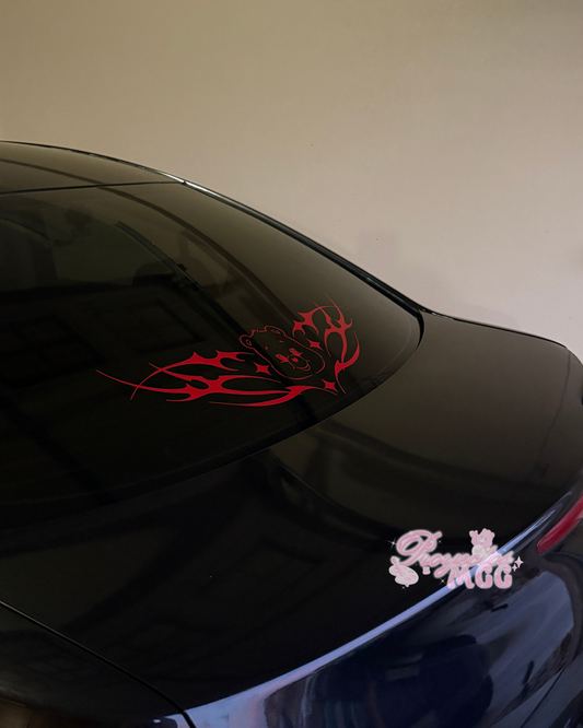 Bear Tramp Stamp Vinyl Car Decal