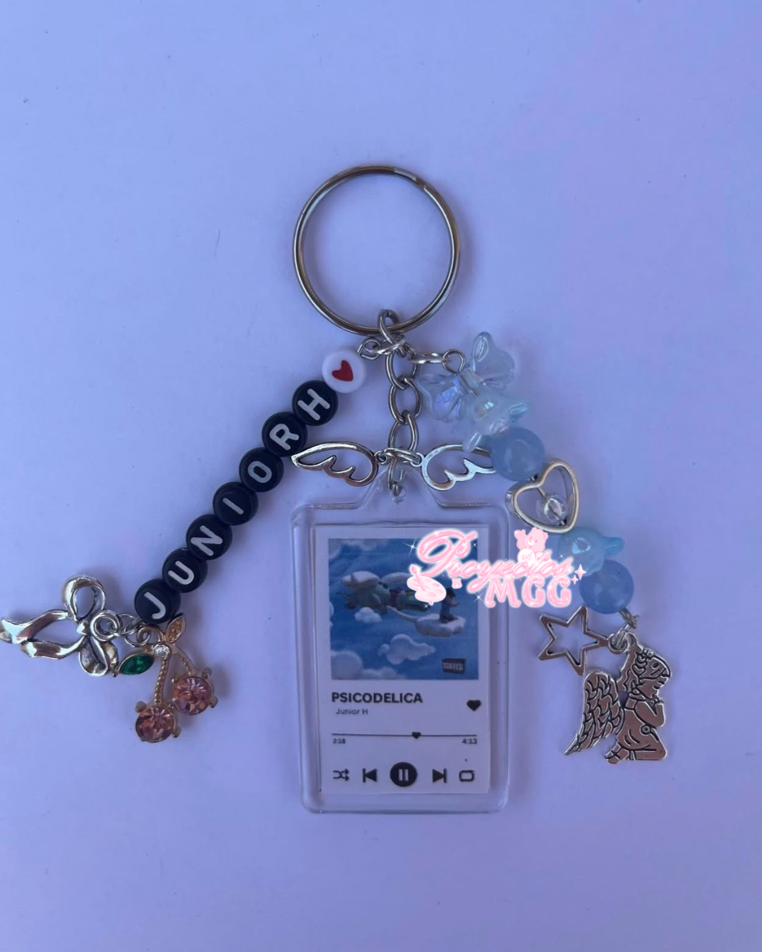 Junior H “Psicodélica” Song Keychain