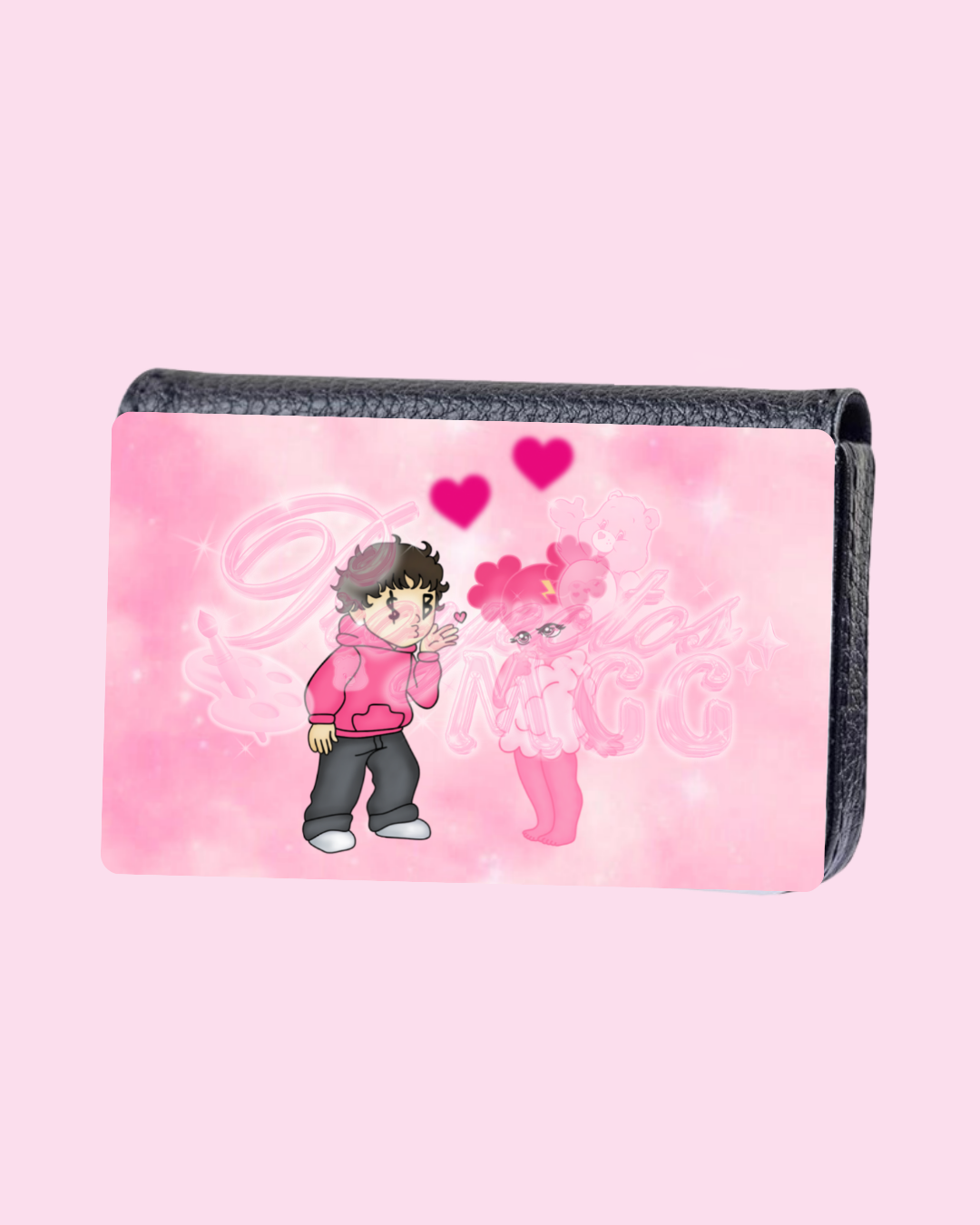 Pink SadBoy & SadGirl Card Wallet