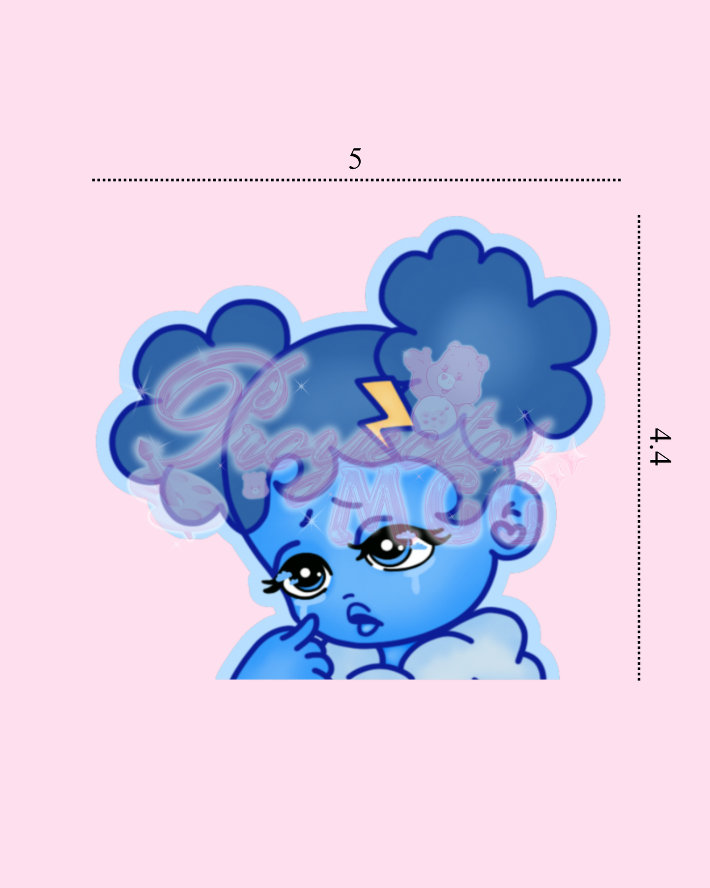SadGirl Peeker Car Decal