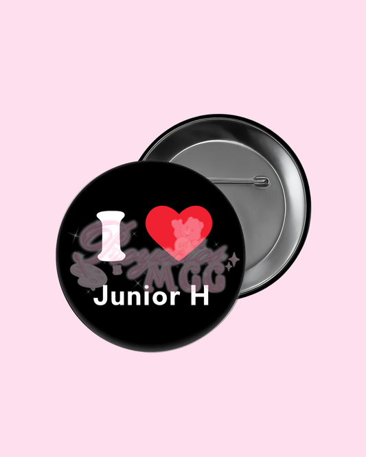 “ I ♥ Junior H ” Badge Pin