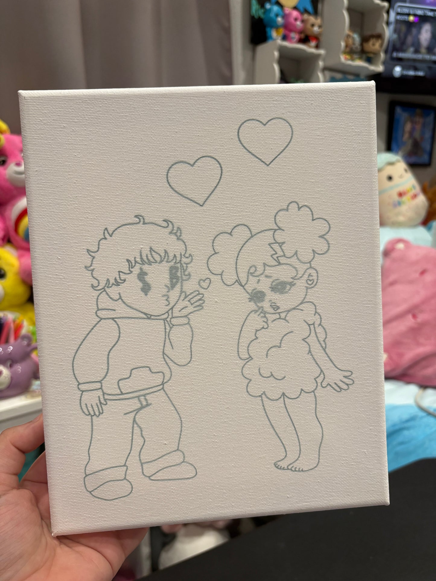 SadBoy & SadGirl Prepped Canvas *discounted*