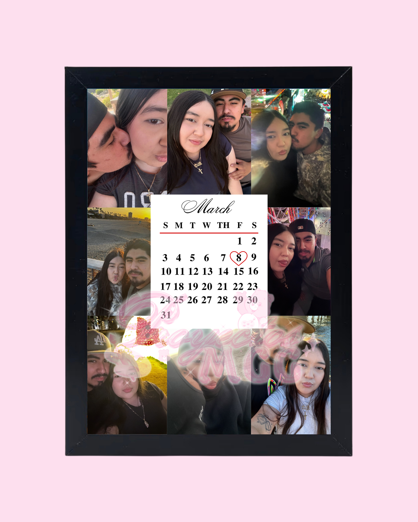 Personalized Photo & Calendar Frame