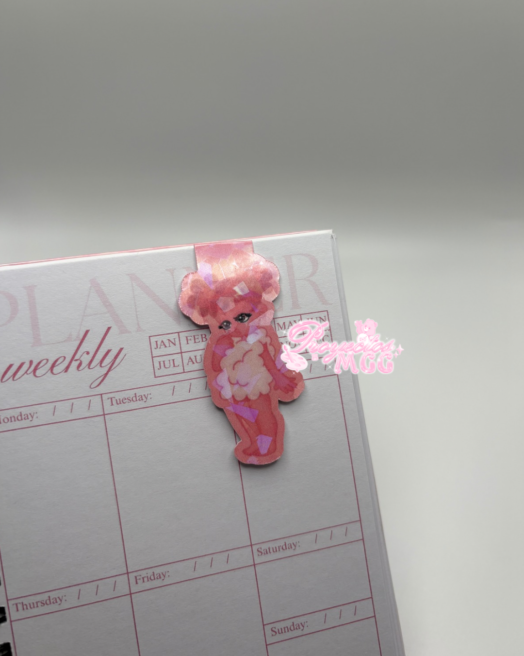 Pink SadGirl Holo Magnetic Bookmark