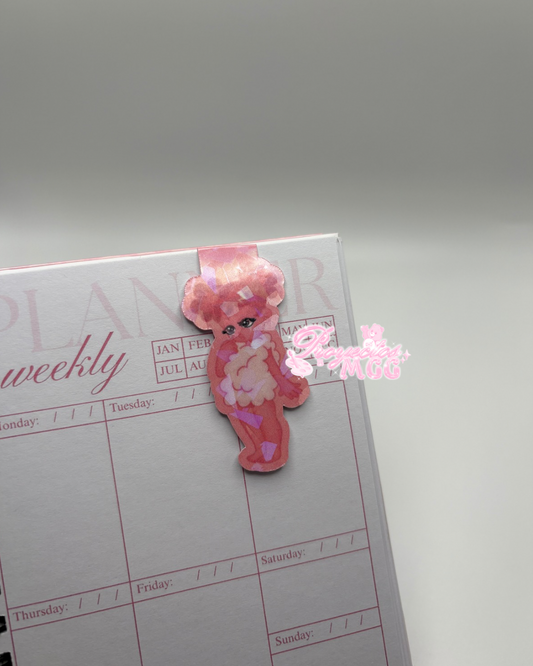 Pink SadGirl Holo Magnetic Bookmark