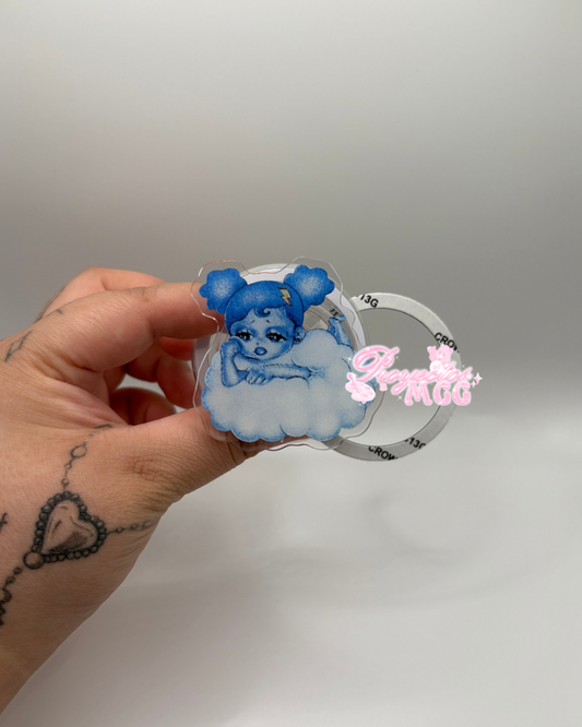 SadGirl Cloud Magsafe Acrylic Phone Grip