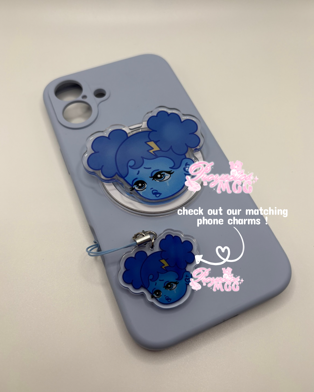 SadGirl Face Acrylic Magsafe Phone Grip