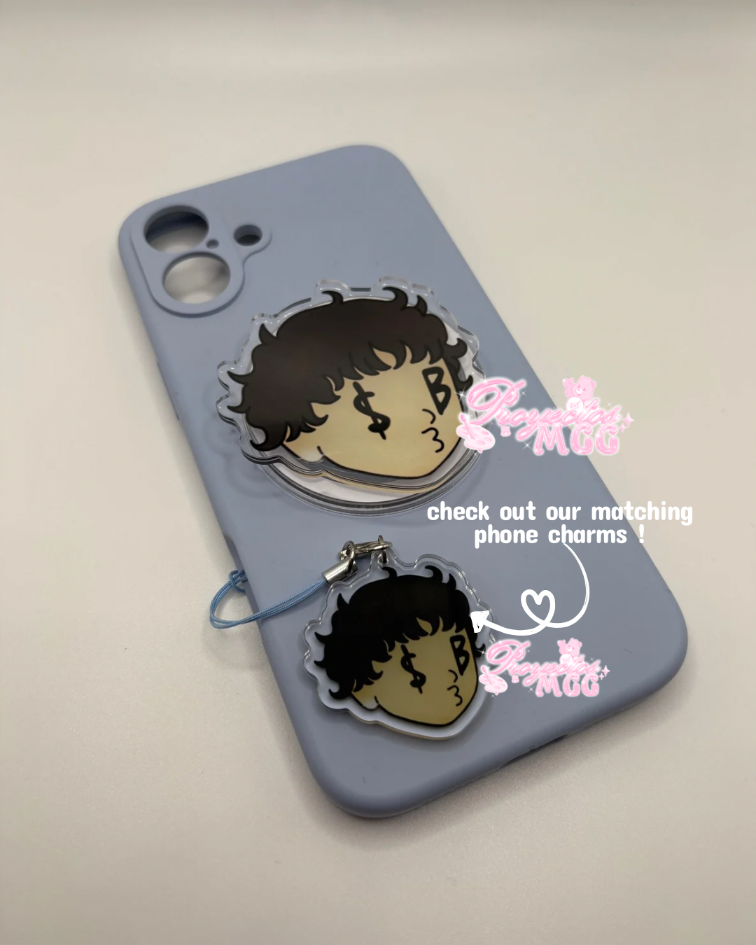 SadBoy Face Acrylic Magsafe Phone Grip