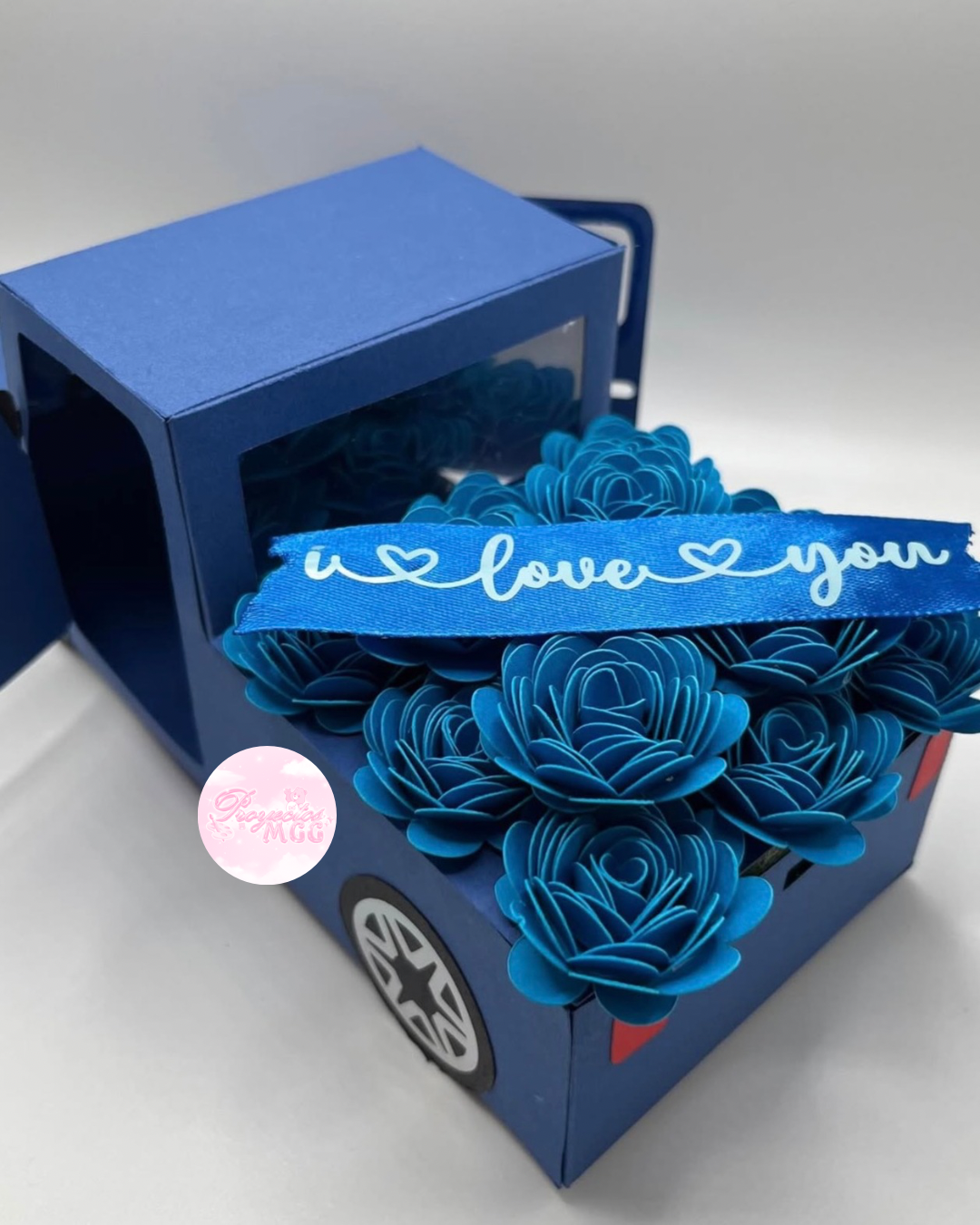 Paper Flower Truck Arrangement