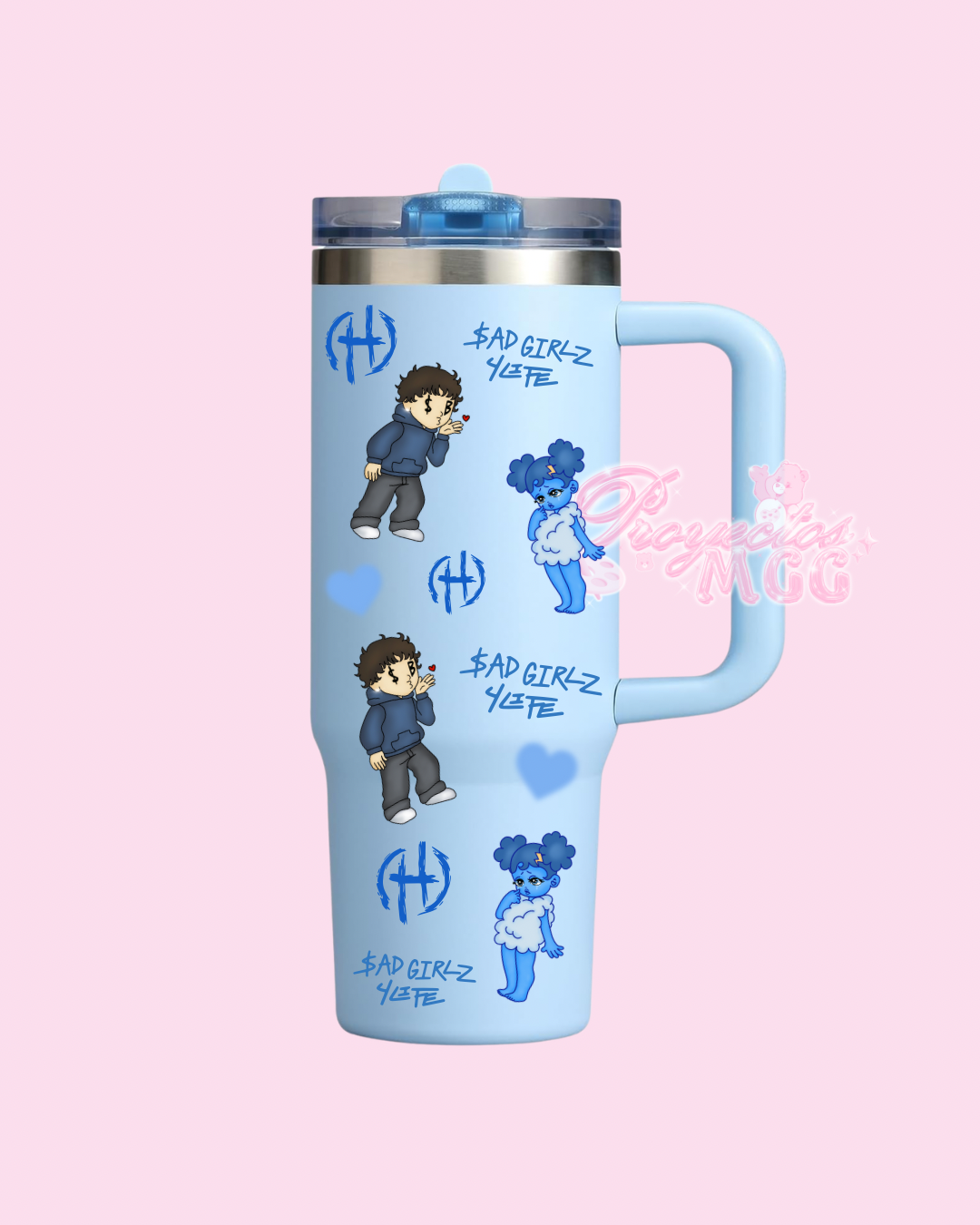 Blue SadBoy & SadGirl $G4L Tumbler