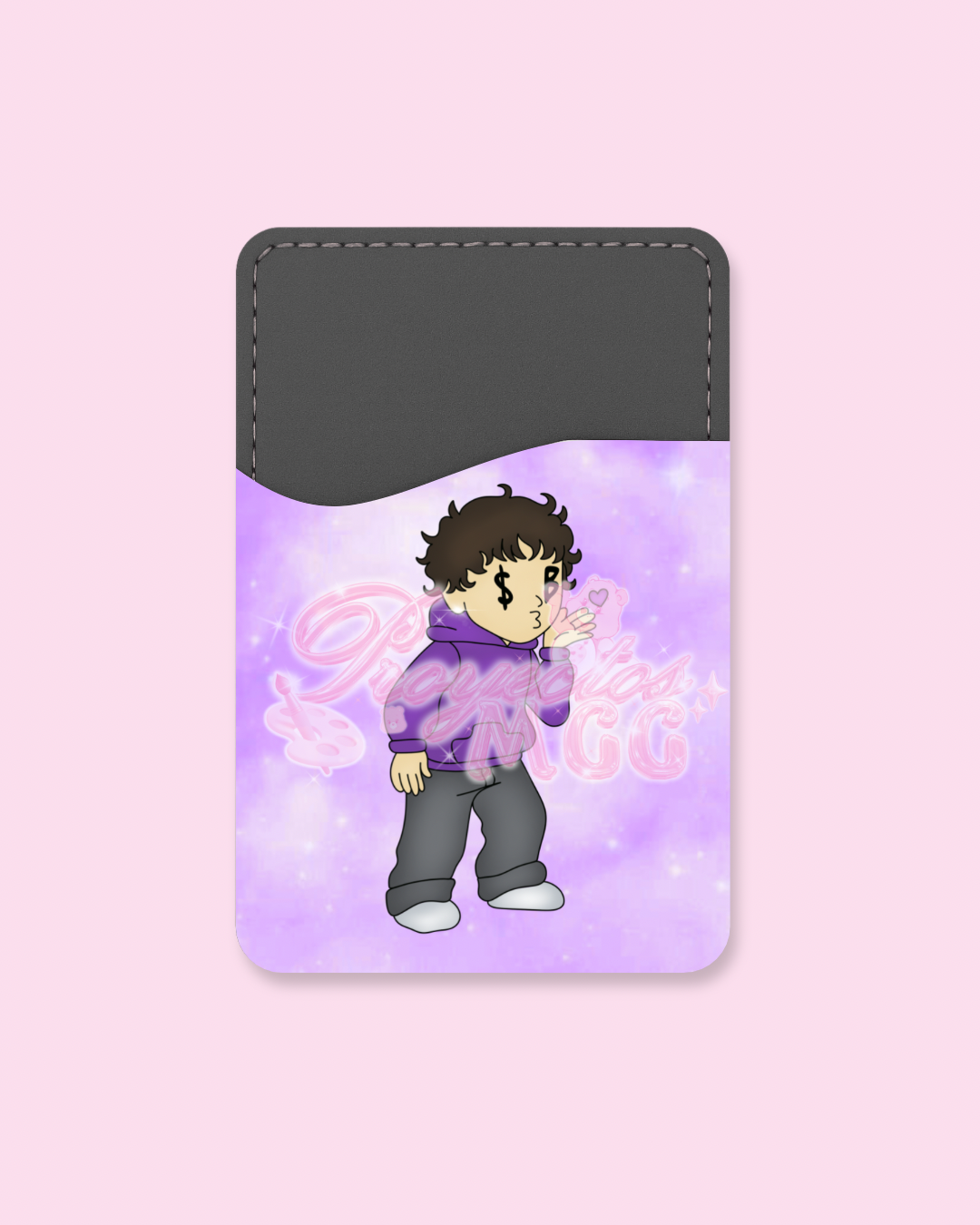 Purple SadBoy Phone Card Holder