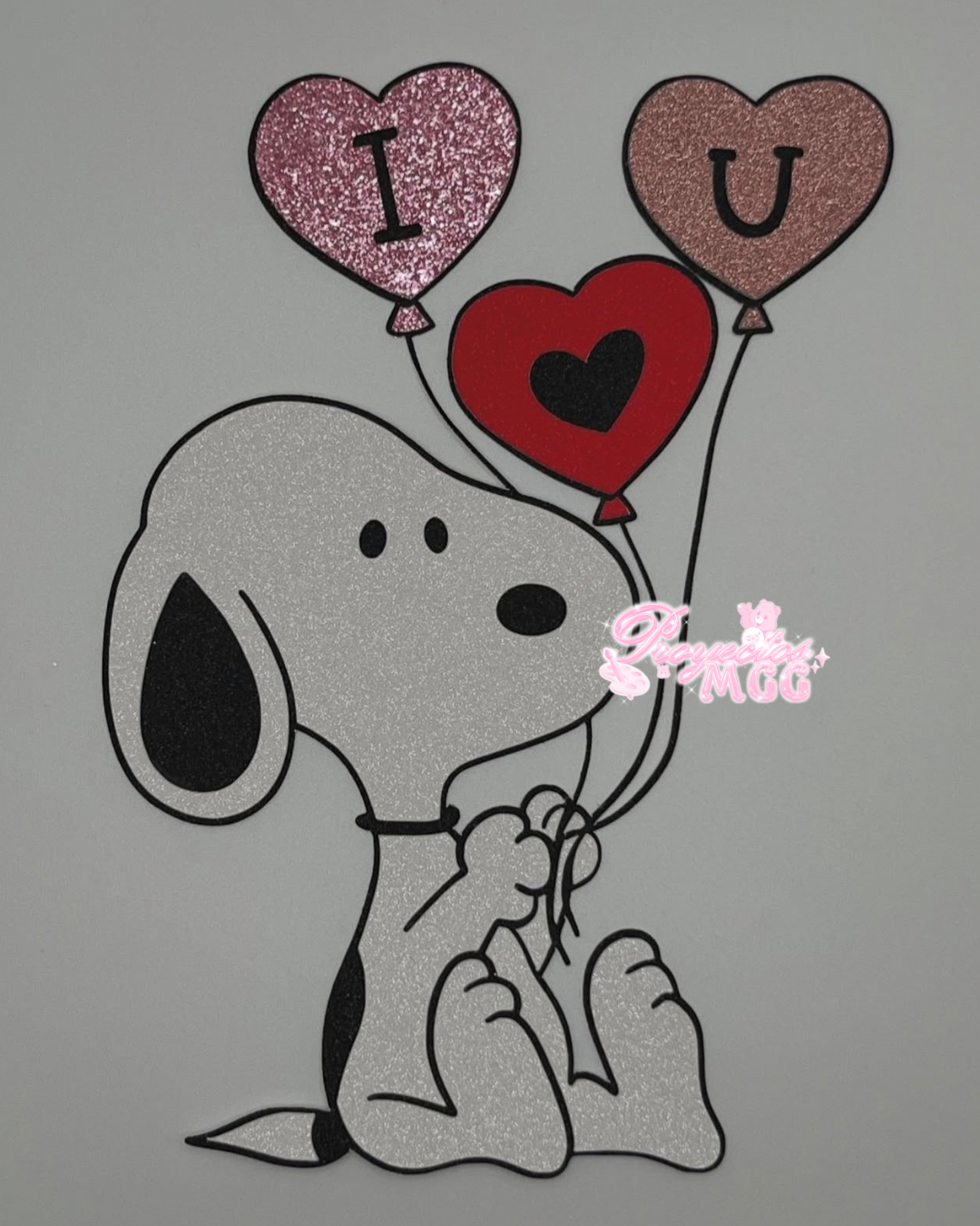 Snoop “I ♥ U” Bouquet Topper