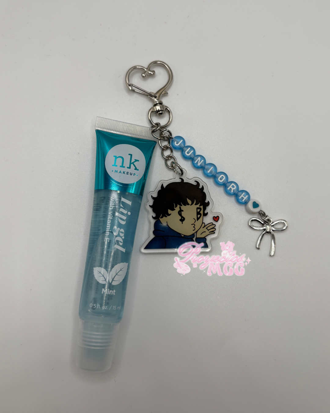 Blu SadBoy Peeker Acrylic Lip Gloss Keychain