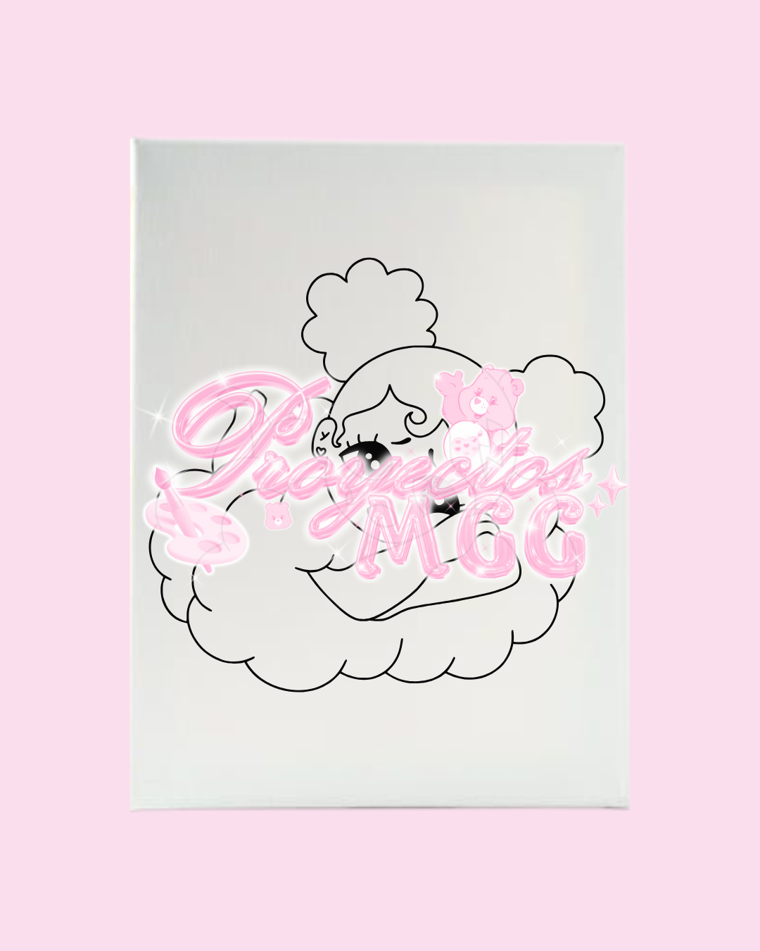 SadGirl Tear Prepped Canvas