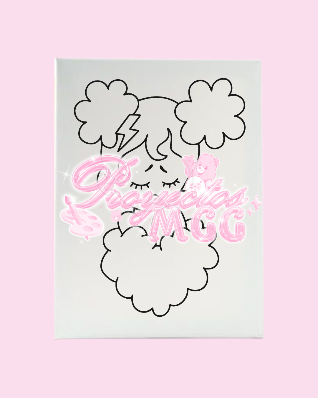 SadGirl Corazon Prepped Canvas