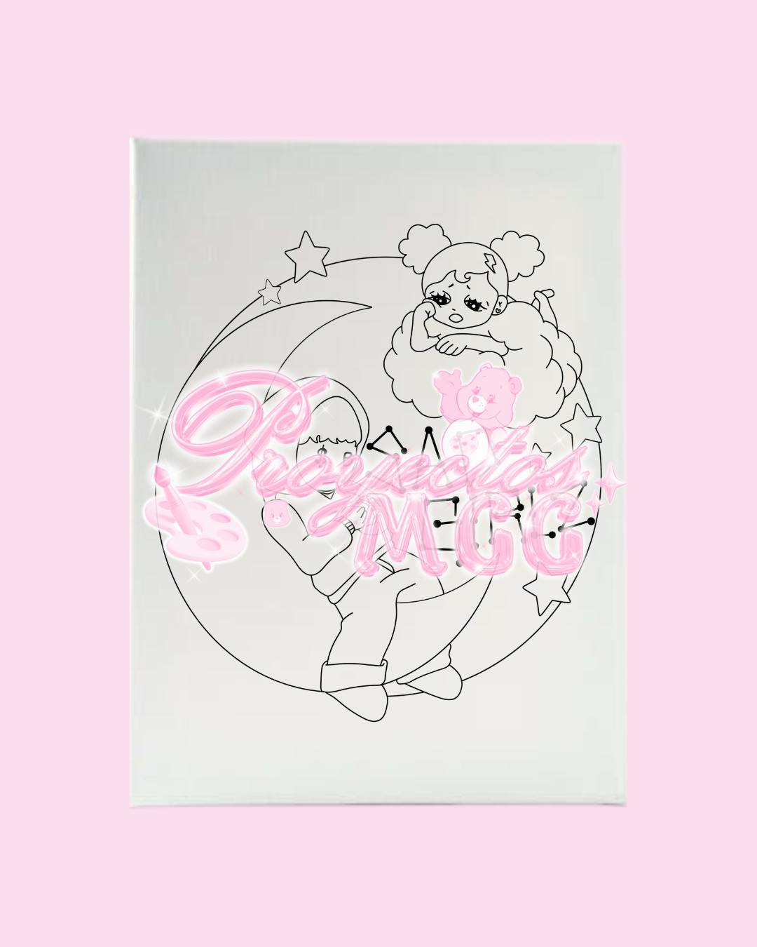 SadGirl Luna Prepped Canvas