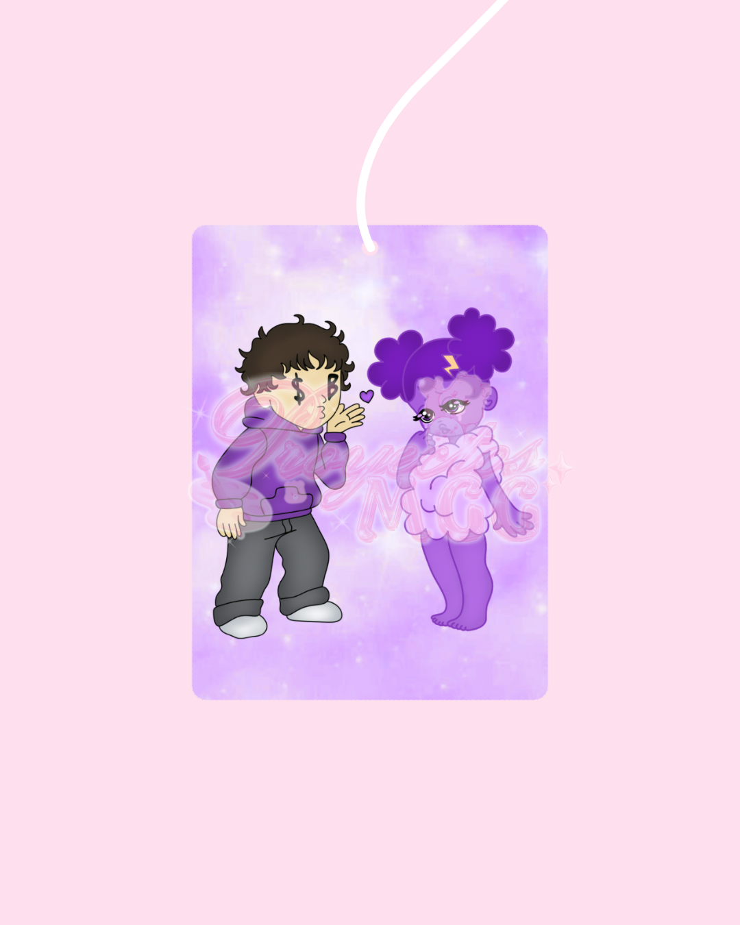 Purple SadBoy & SadGirl Car Air Freshener