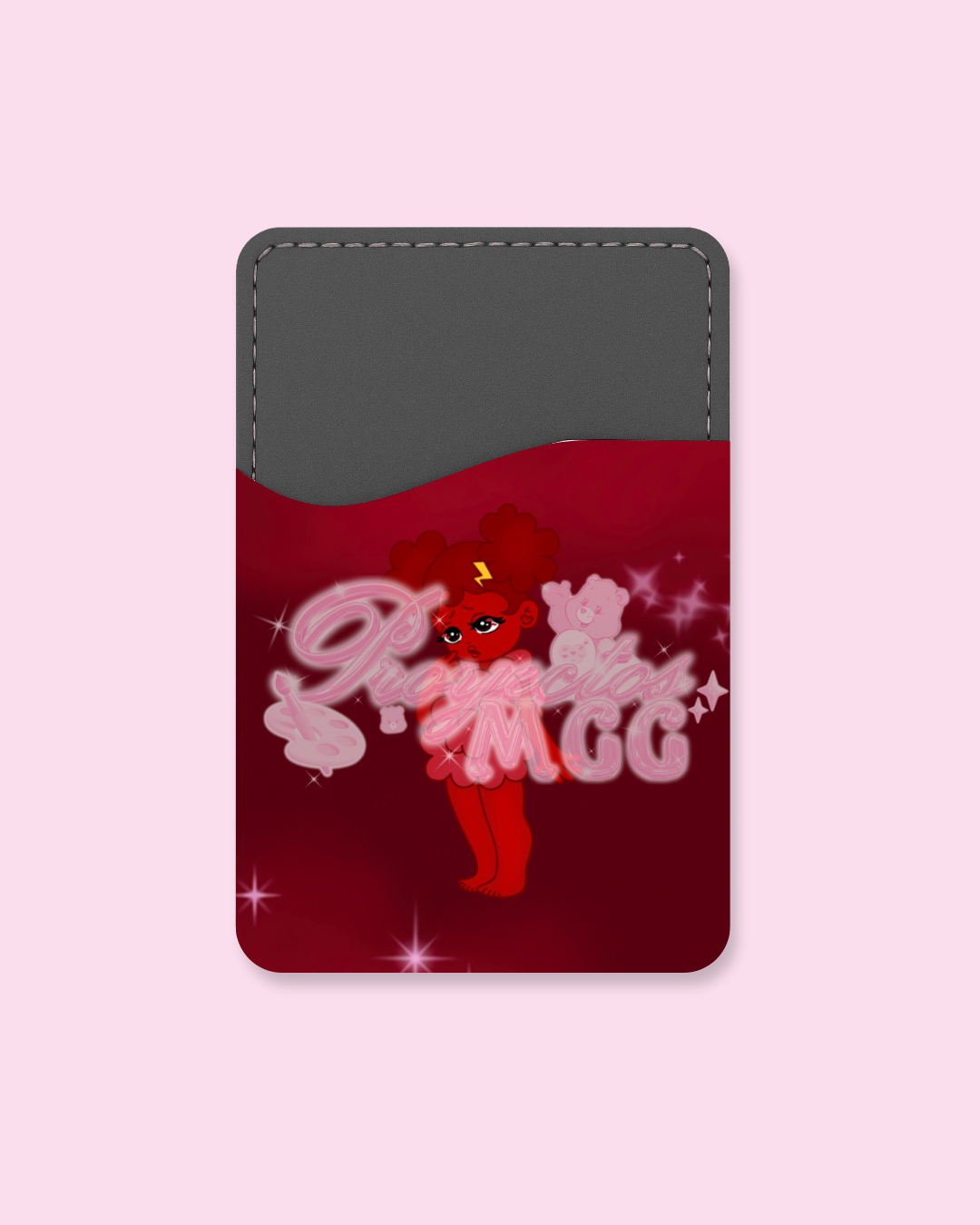 Red SadGirl Phone Card Holder