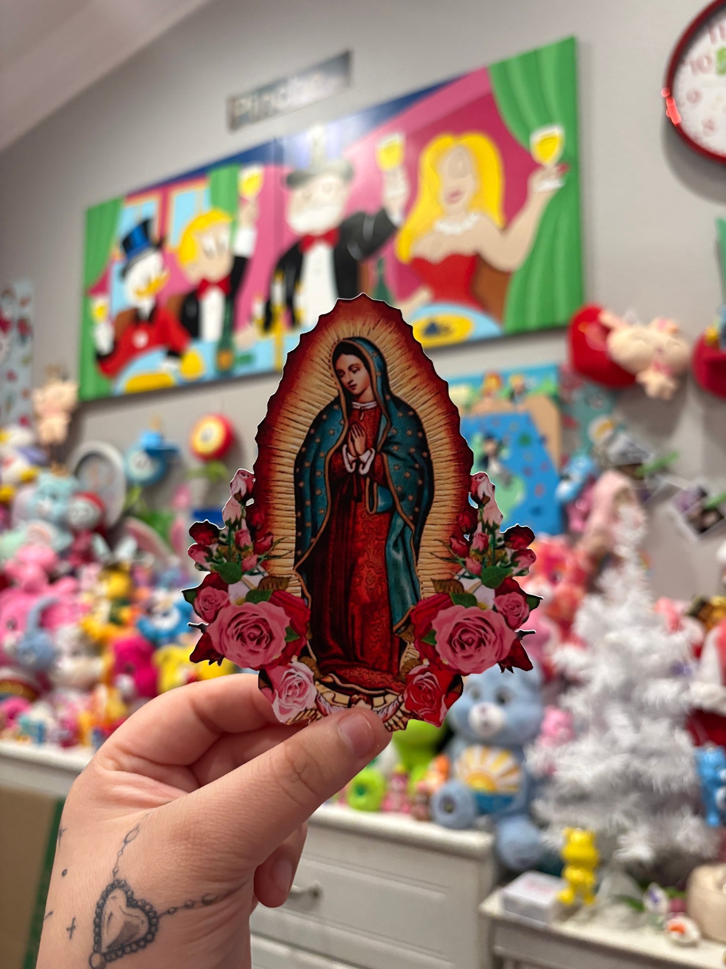 Virgencita Printed Bouquet Topper