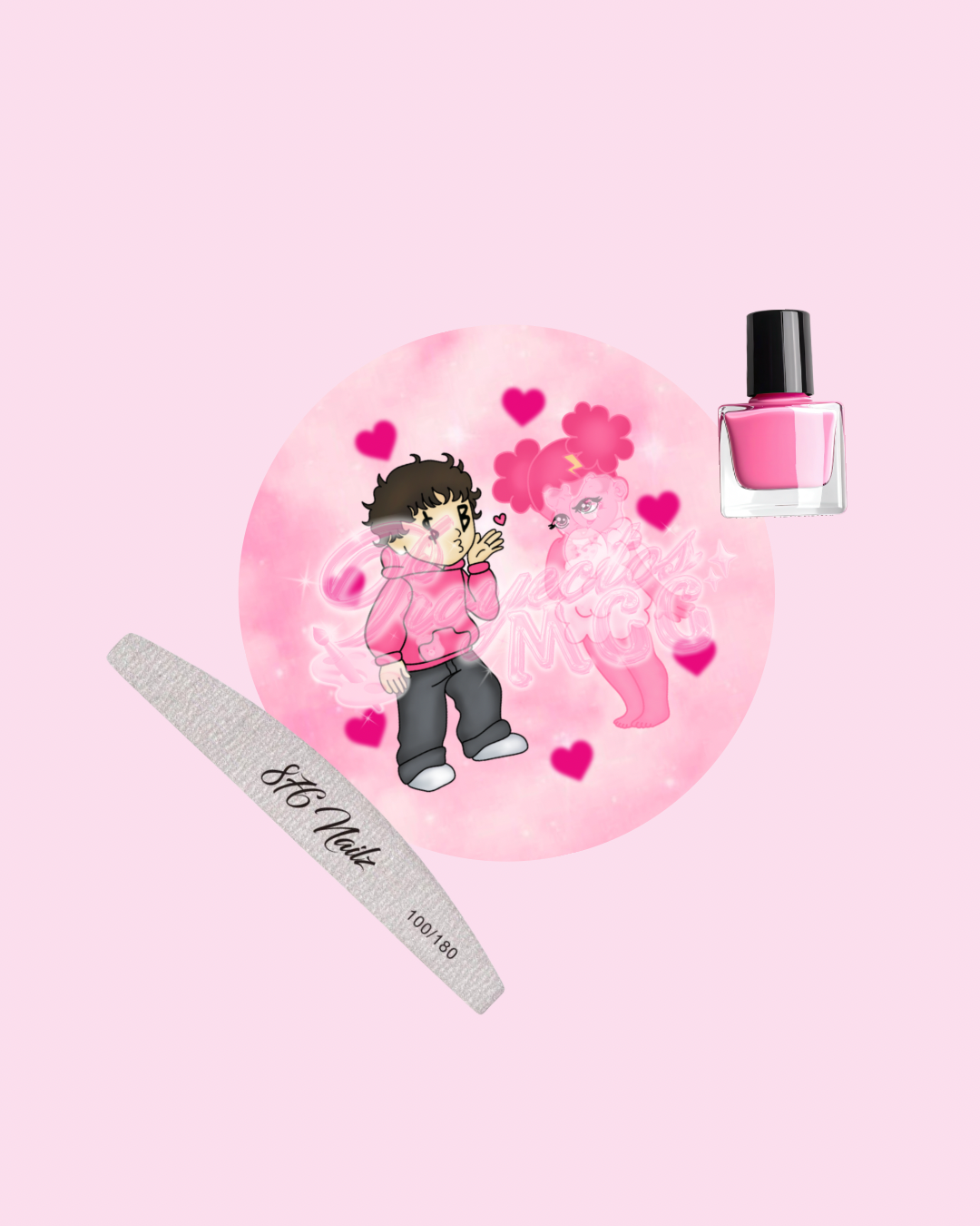Pink SadBoy & SadGirl Nail Art Palette