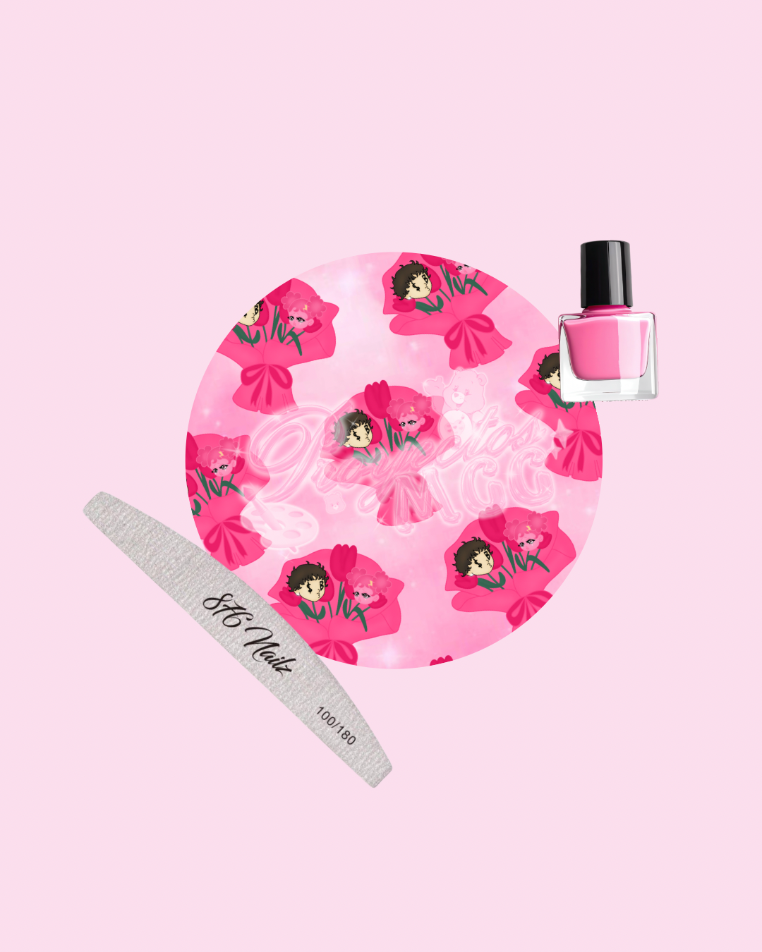 Pink SadBoy & SadGirl Ramo Nail Art Palette